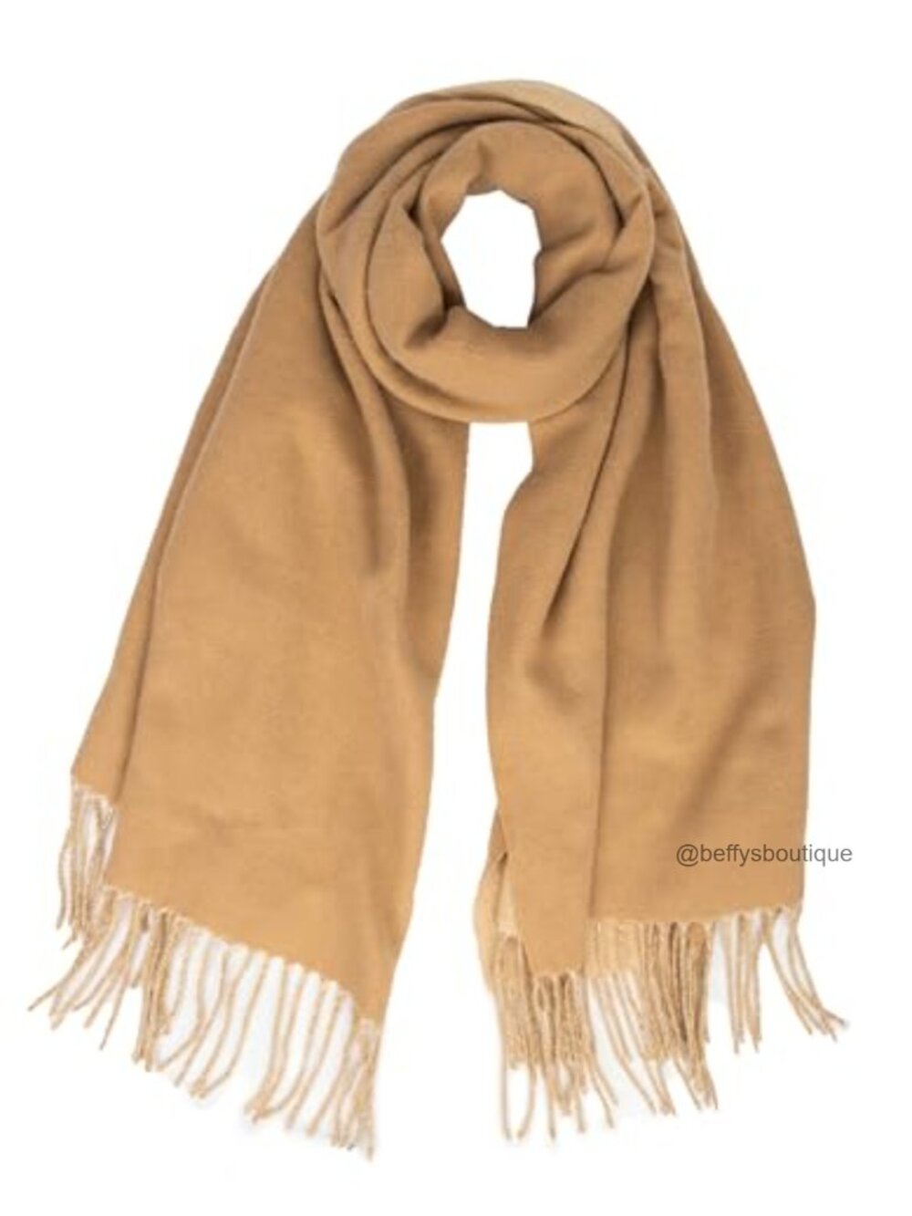 Warm Winter Scarf Soft Double-Sided Oversize Shawl Wrap Fringe